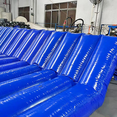 Cantiere Litong Utilizzo Barriera Antirumore Gonfiabile in PVC Blu