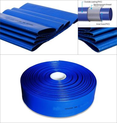Tubo di irrigazione in PVC Litong da 8 pollici, tubo dell'acqua per l'agricoltura, tubo per pompa dell'acqua, tubo piatto in PVC, fornitore di tubi flessibili dalla fabbrica cinese