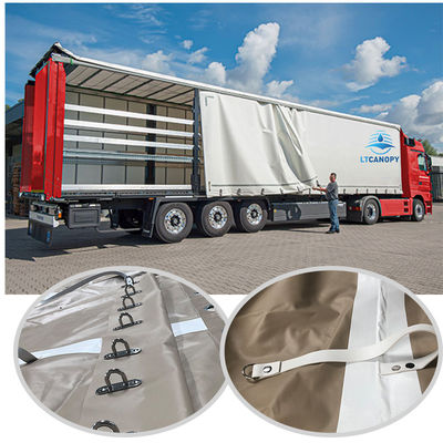 Litong China Factory Khaki Vehicle Cover Wholesale Heavy Duty Tarps Pvc Rivestito Tarpaulin Truck Cover