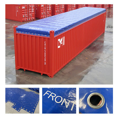 Litong Contenitore a capo aperto Copertura di telai in PVC blu