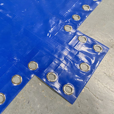 Litong Contenitore a capo aperto Copertura di telai in PVC blu