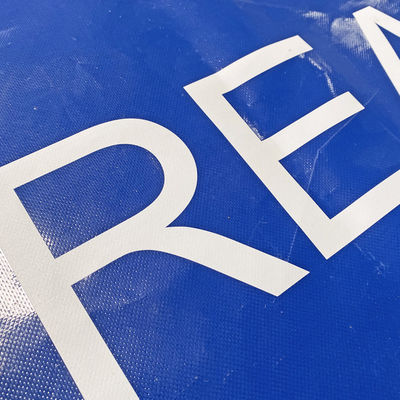 Litong Contenitore a capo aperto Copertura di telai in PVC blu