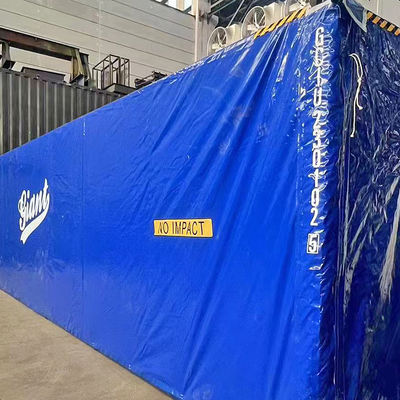 Telone di copertura per container marittimo a forma di scatola ecologica Litong, blu, 750 g/m² in PVC