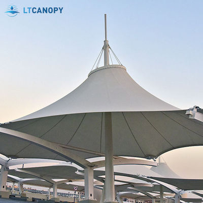 Litong Cina Canopy Outdoor ombrello ombrello impermeabile struttura di membrana di trazione del tetto vetro Tensile di tessuto tende