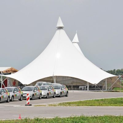 Litong Cina Canopy Outdoor ombrello ombrello impermeabile struttura di membrana di trazione del tetto vetro Tensile di tessuto tende