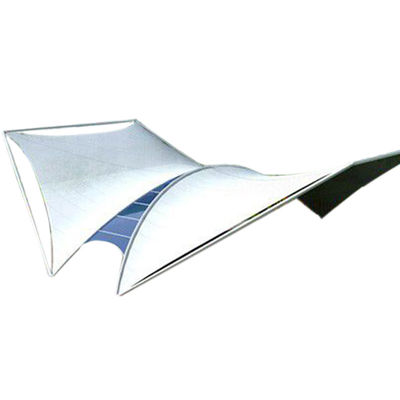 Tessuto per ombrelloni a membrana di alta qualità in PVC bianco per strutture architettoniche a trazione, per tetti