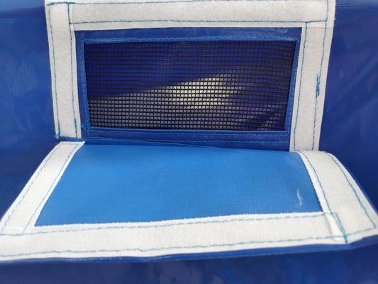Litong Custom Commercial Heavy Duty Blue Canvas Truck Tarpaulin Cover Tarpaulin Canvas stampato