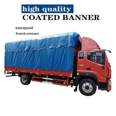 Teloni personalizzati in PVC blu impermeabile per teloni per camion container, tessuto rivestito in PVC per tenda laterale per camion