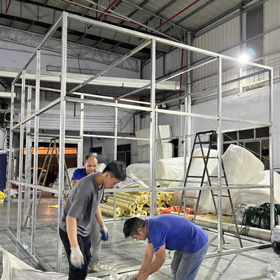 Fabbrica Litong Prezzo diretto Esterno Struttura Galvanizzata Cornice Tenda Supporto Custom